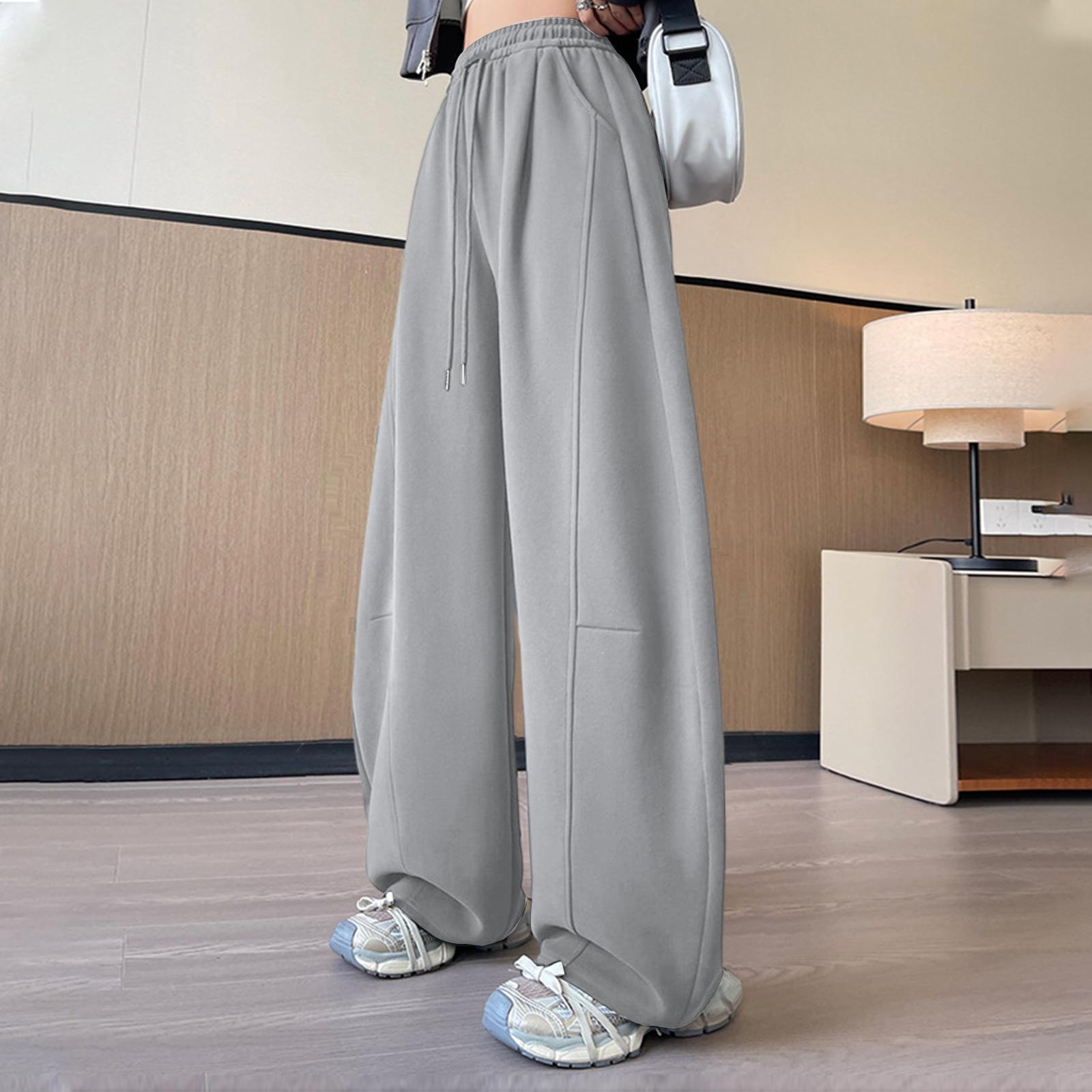 Женские модные свободные брюки на флисовой подкладке XXXL