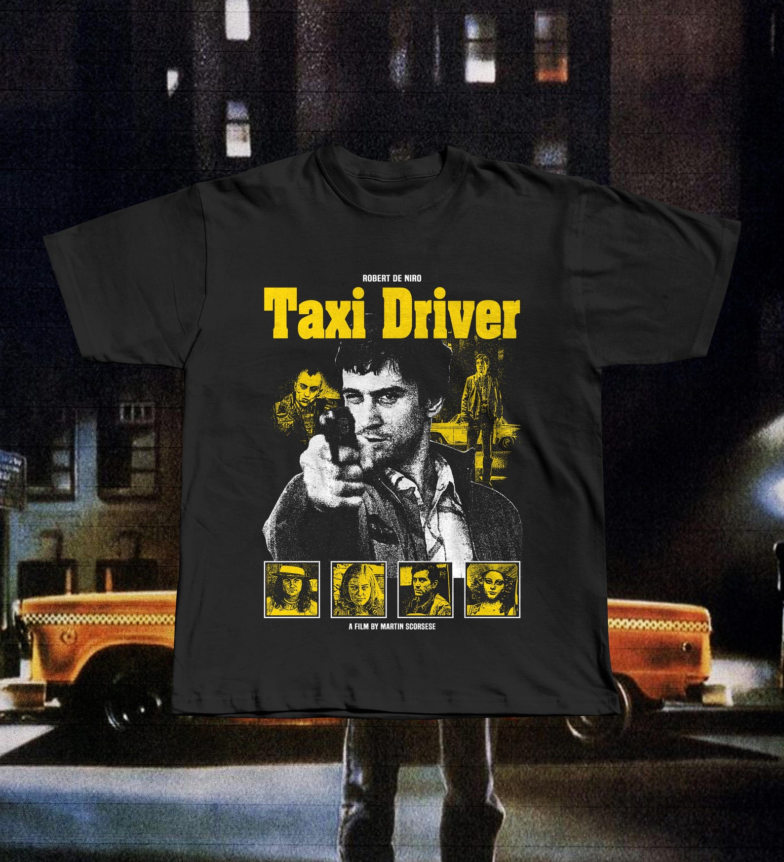 Taxi Driver Movie T-Shirt, Robert De Niro Graphic Tee, 70s Cinema S