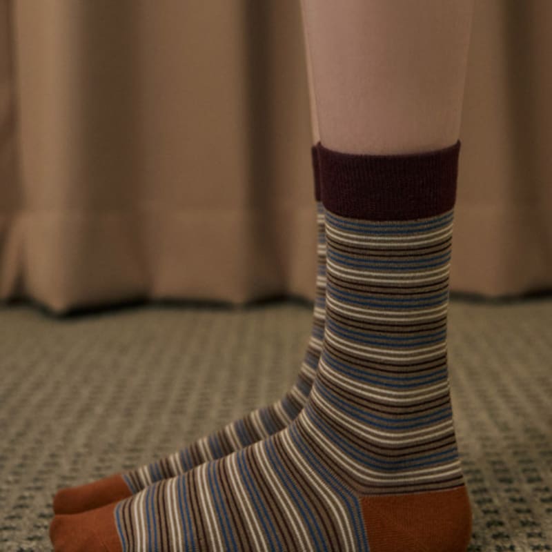 Bananasisters Pinstripe Point Socks 3 Colors