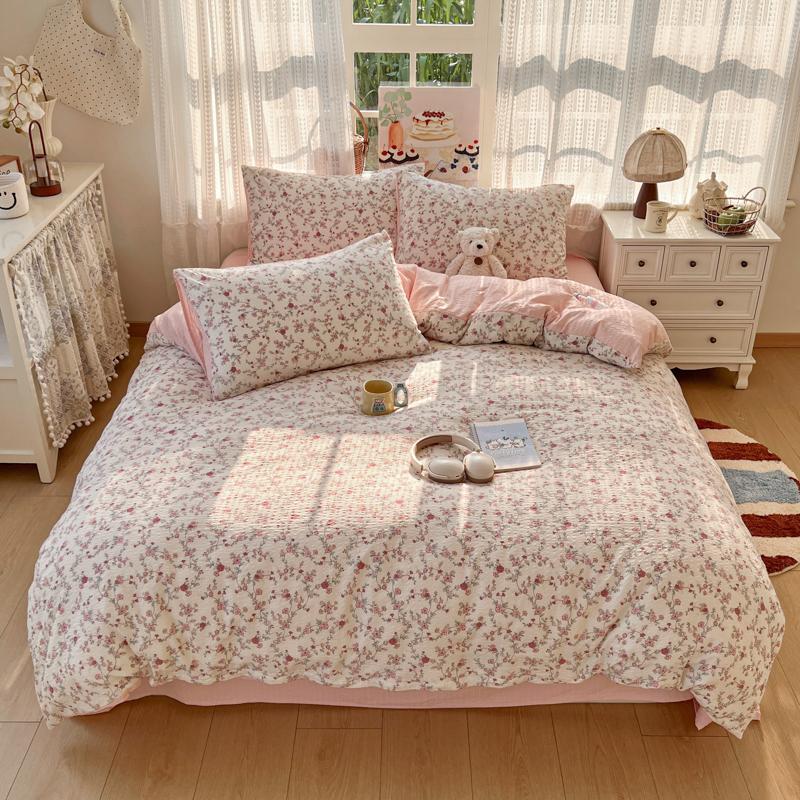 Yongyouwan A-class Puff Foam Simple Four Piece Set Soft and Skin Friendly Student Dormitory Single Three Piece Set Four Seasons Set