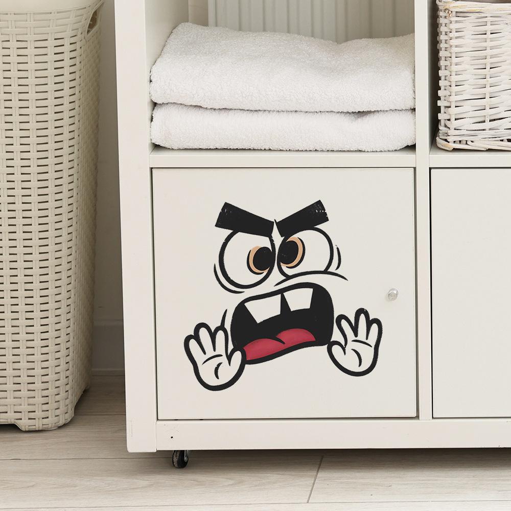 Creative and Funny Expression Stickers for Bathroom and Home Wall Decoration