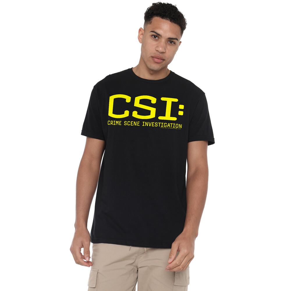 Csi Logo T-Shirt S-2XL Black L