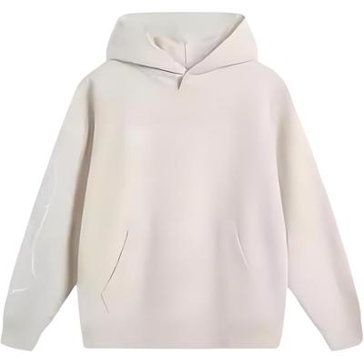 Li Ning Lettered Hooded Comfortable Breathable Versatile Loose Sweatshirt Men Sweatshirt Off-White AWDU295-6