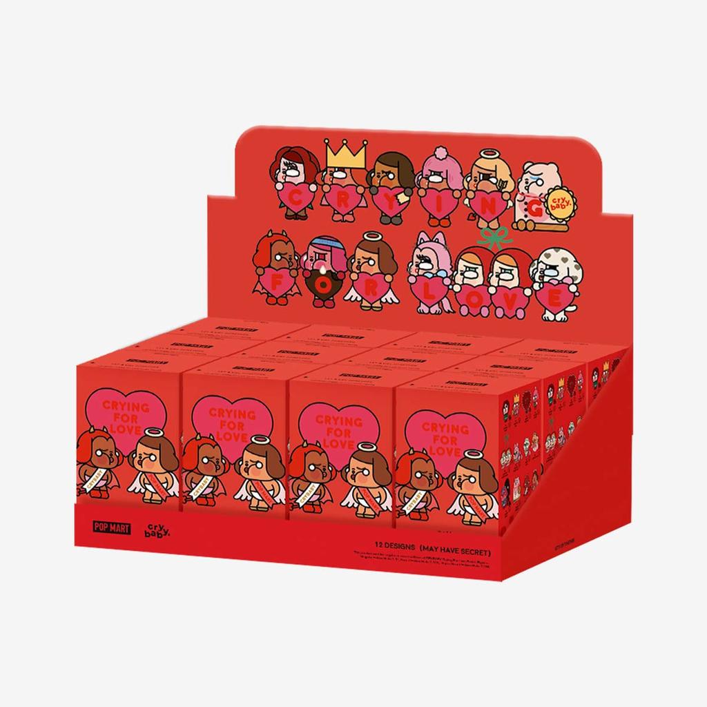 POP MART CRYBABY Crying For Love Series Figures Blind Box (Single Pack / 12-Piece Set)