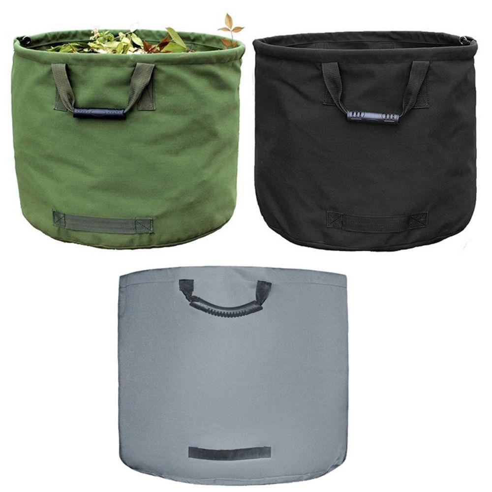 Flatable Garden Leaf Storage Bag Reinforced Foldable Outdoor Garbage Bag Garden Clean-up