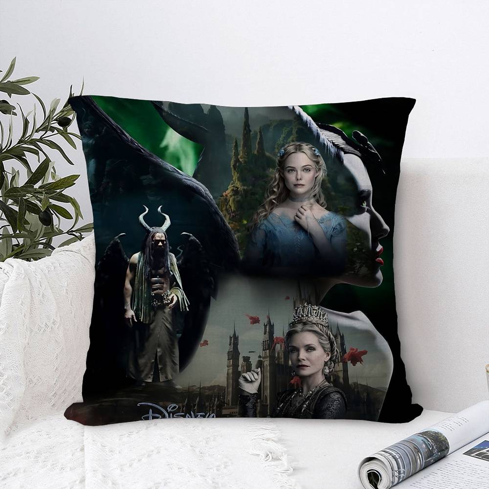 Funny Movie M-Maleficentes Office Cushion Pillowcase Car Cushion Cover45X45CM Lumbar Pillowcase Sofa Pillowcover 30cmx30cm