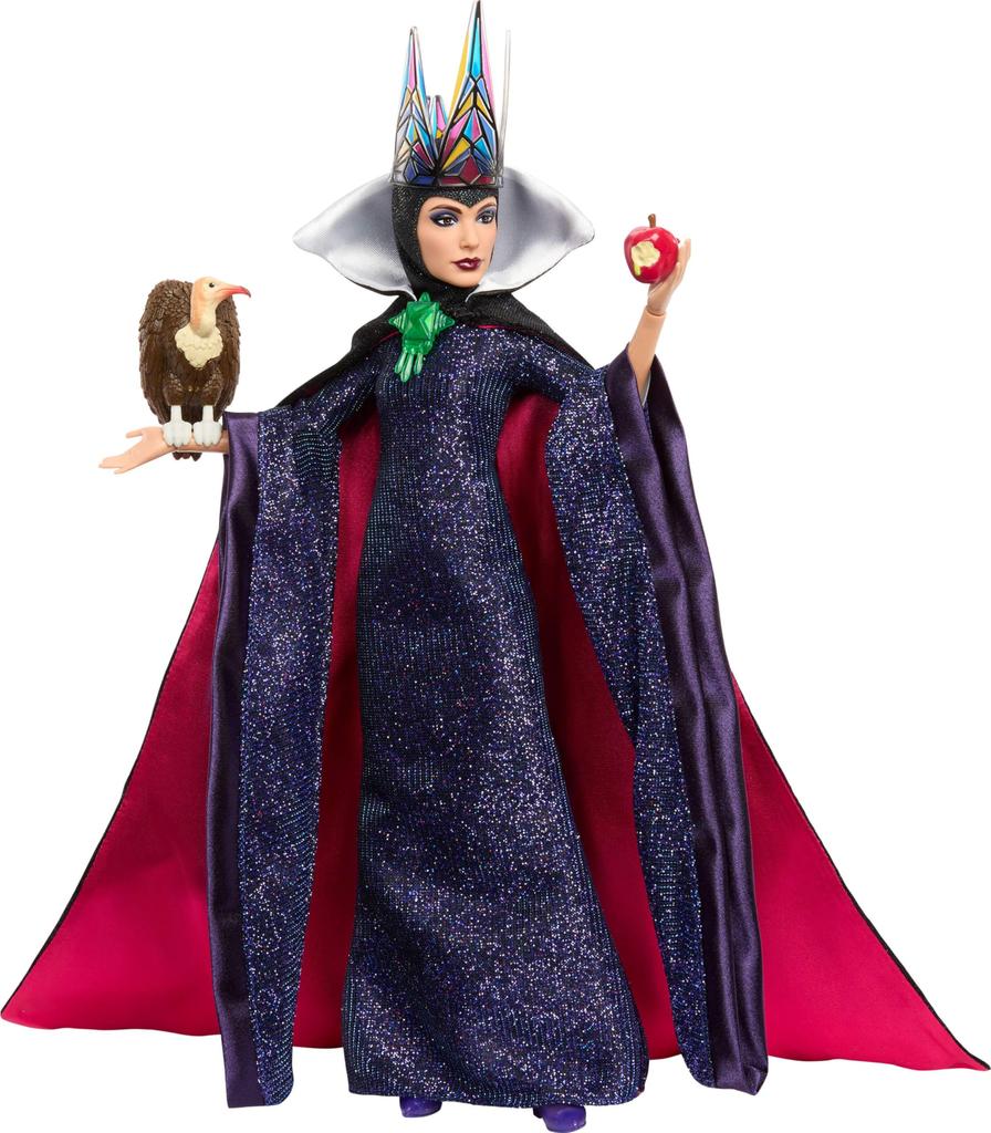 Mattel Disney Collector Evil Queen Collectible Fashion Doll Signature outfit inspired by Snow White Great gift for kids and Disney's movie.