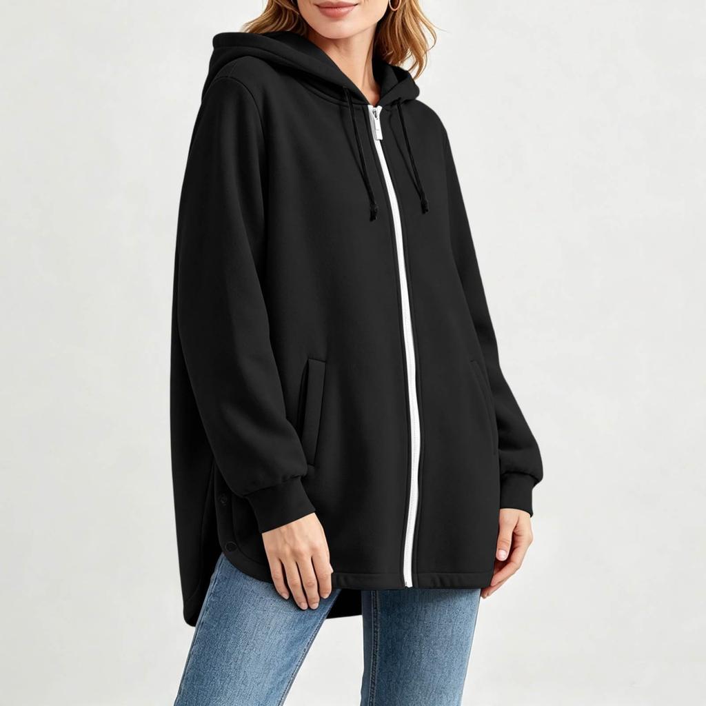 Lässiger Farb-Sweatshirt für Damen für den Alltag