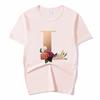 Summer A To Z 26 Alphabet Print Tshirt Cartoon Tees Women Streetwear Funny Casual T