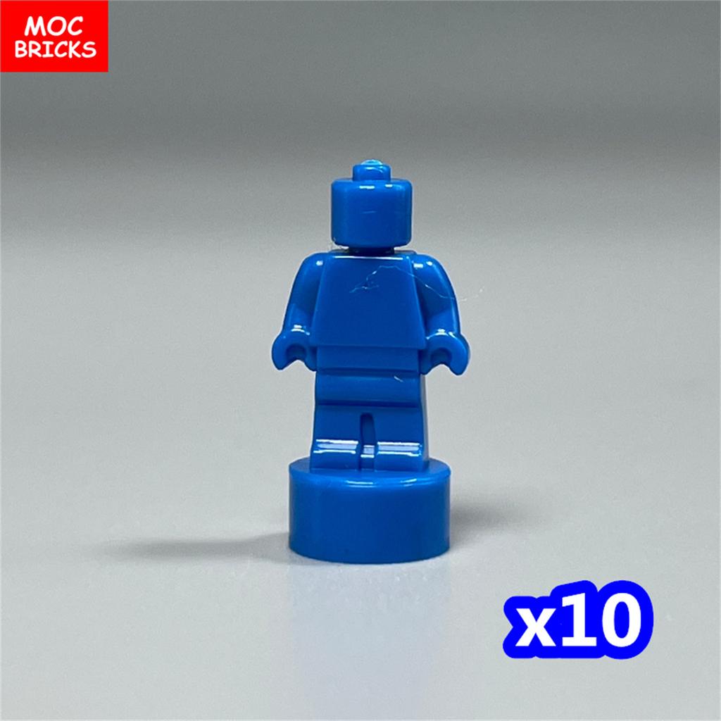 10pcs/lot MOC Bricks Figure 16478 1.8cm Mini Statue Hood Blank Model Building Blocks Custom Unprinted Dolls Kids Toys