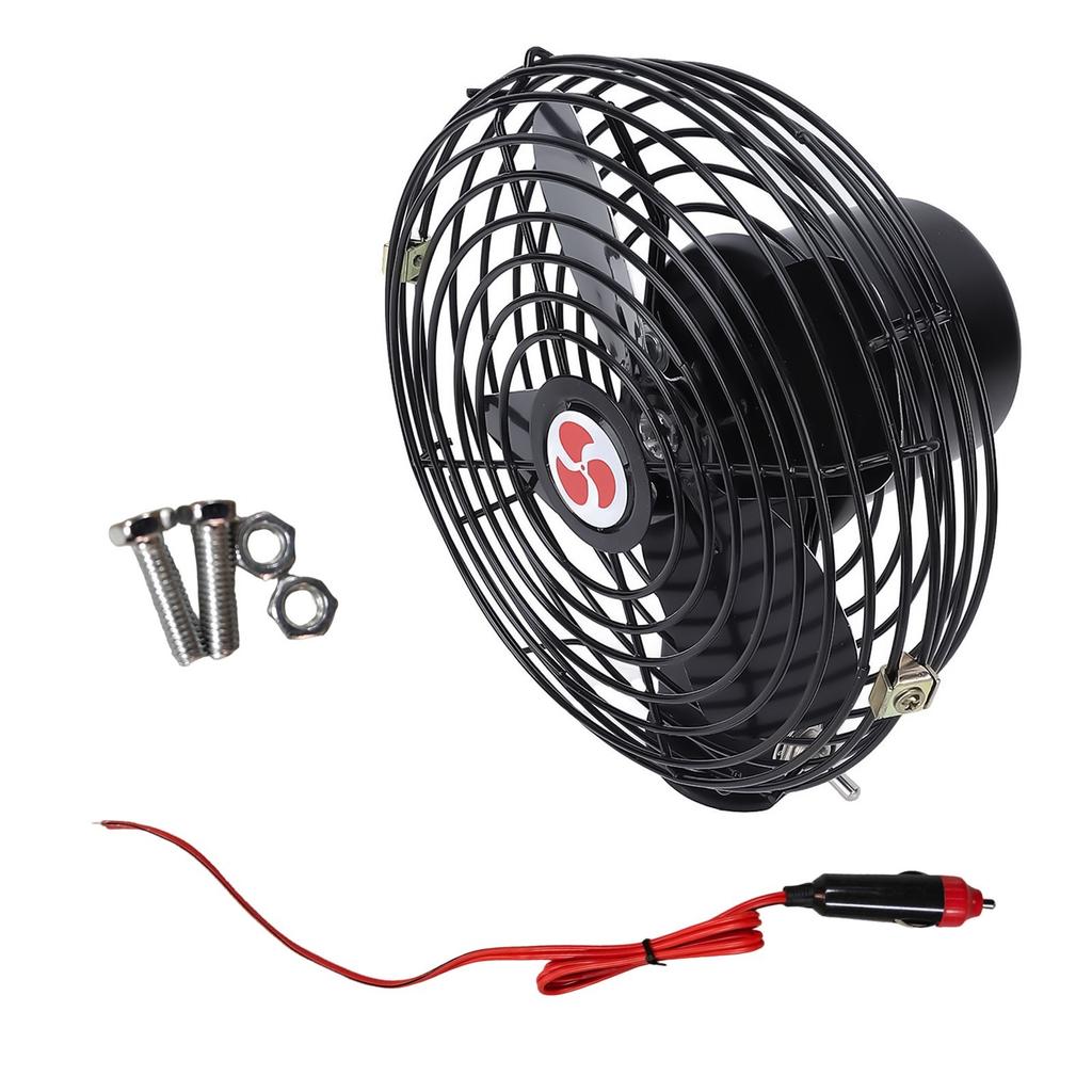 12V 24V Automotive Cooling Fan With Noise Reduction Technology For Long Drives In Cars Trucks RVs Boats And Buses 8 Inch