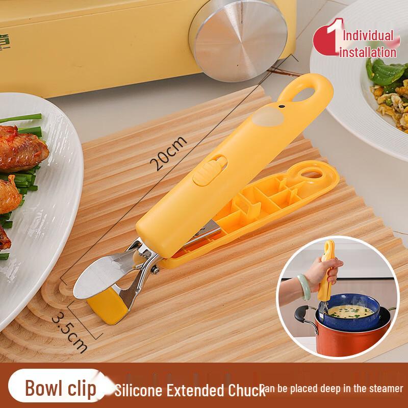 Silicone Heat Resistant Mat and Bowl Clips Set