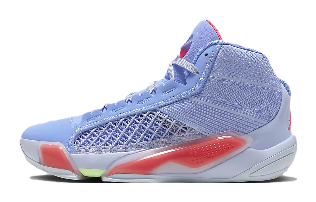

Jordan Air Jordan 38 Fashion Trend Abrasion Resistant High top Children s Basketball Shoes Blue Red DZ3499-500 39