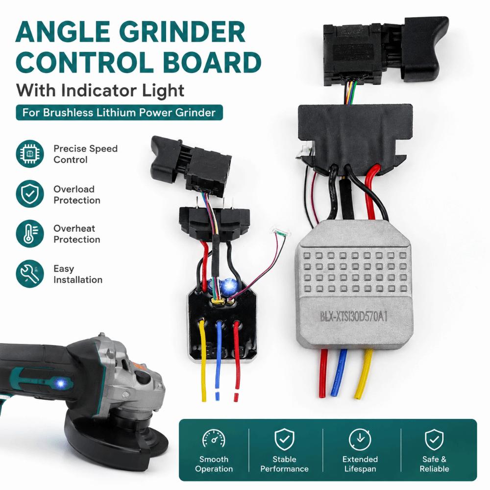 Power Tool Angle Grinder Control Board Brushless Lithium Electric Grinder Motherboard  Power Tool