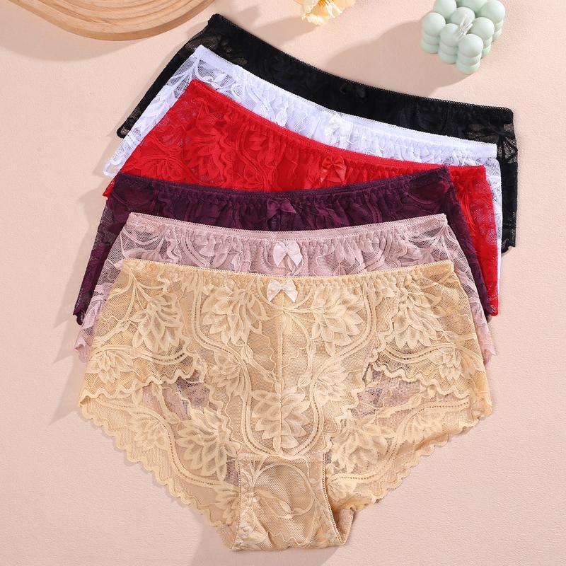 1 szt. Damska bielizna koronkowa w dużych rozmiarach z wysokim stanem, Modna, Oddychająca, Miękka i Wygodna Bielizna Damska, Wysokiej jakości Bielizna