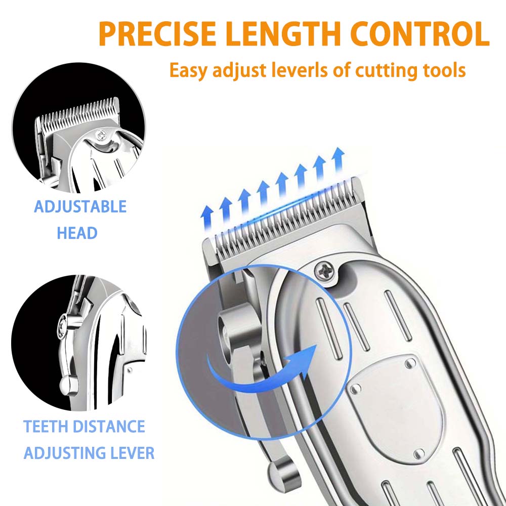 Pet Hair Clipper for Dogs and Cats, USB Rechargeable Electric Trimming Set, Cordless Dog Shaver, Low Noise Animal Trimme
