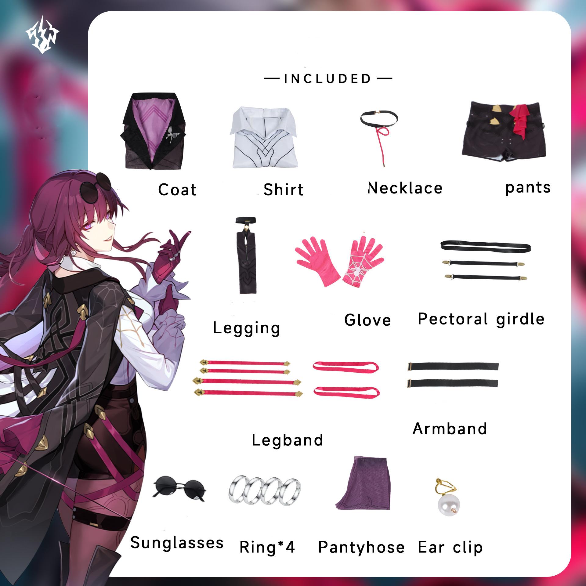 

Костюм для косплея Кафки из игры Honkai Rail Star на Хэллоуин, вечеринку, Comic Con M