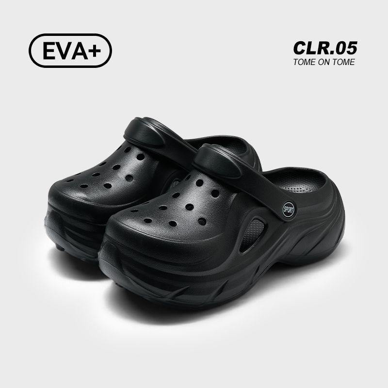 Women s Thick-Soled Non-Slip EVA Beach Slippers - Summer 2026 Height-Boosting Comfort 37-38