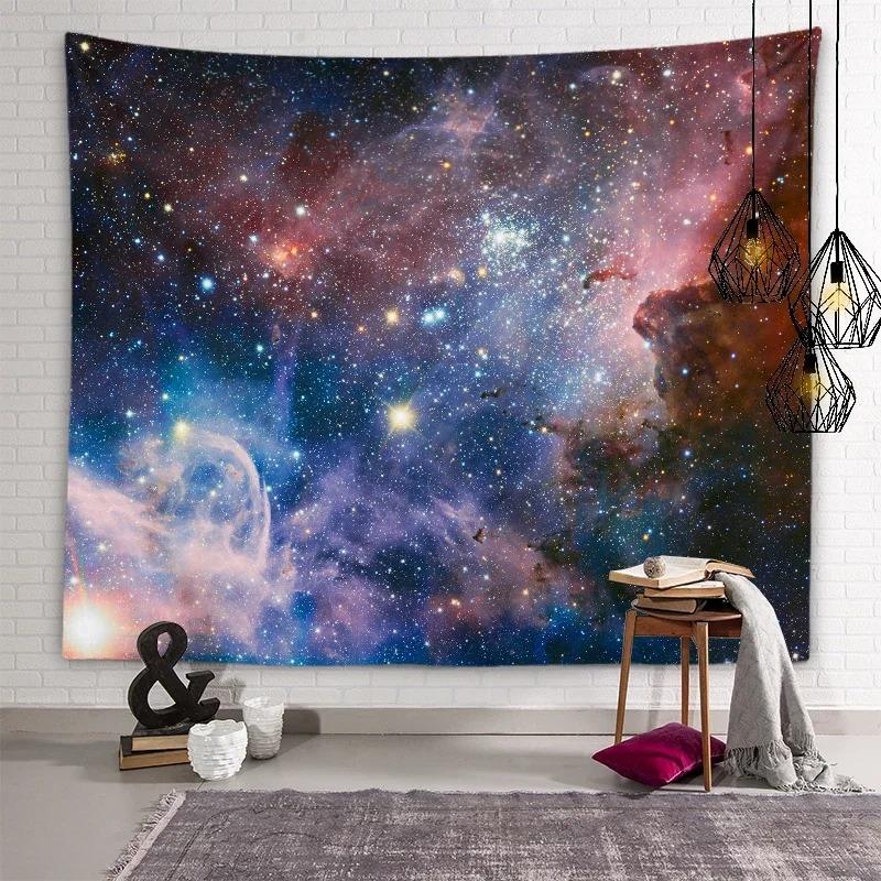 Dreamy Starry Sky Wall Decoration Tapestry Home Living Room Tapestry 74x94cm(29x37in)