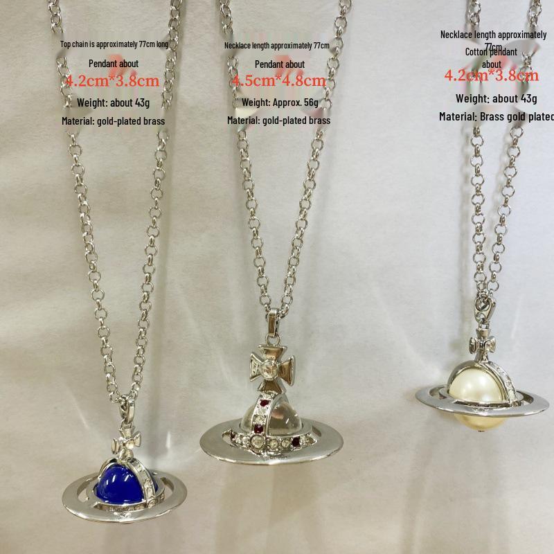 Grote Sprankelende Zirconia Driedimensionale Bol Hanger Ketting