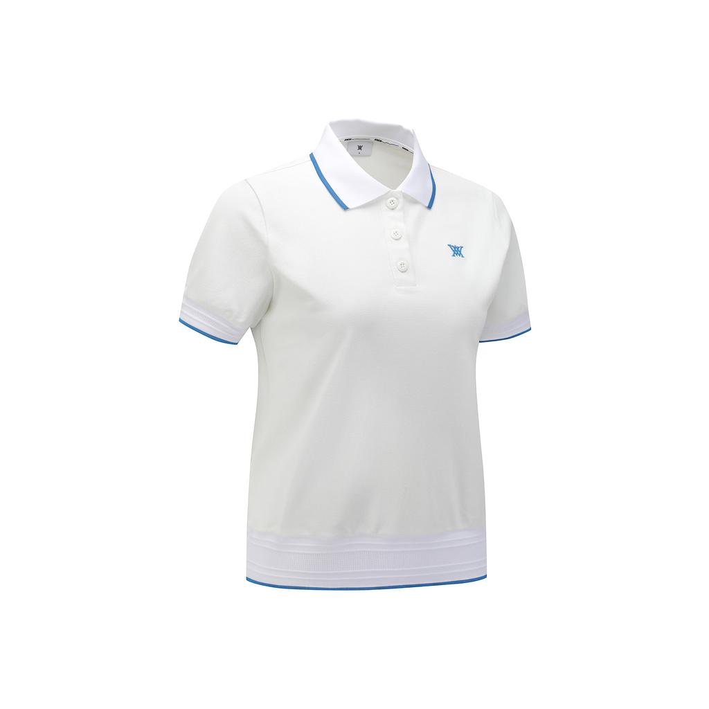 ANEW GOLF Women Rope Logo T-Shirt_Wh