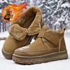 Winter new outdoor thick-soled non-slip velvet thickened warm cotton shoes Velcro snow boots