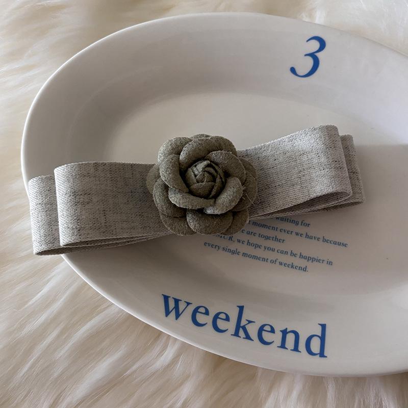 

Корейская камелия, весенняя заколка для волос для женщин - Ретро и универсальное украшение для задней части головы