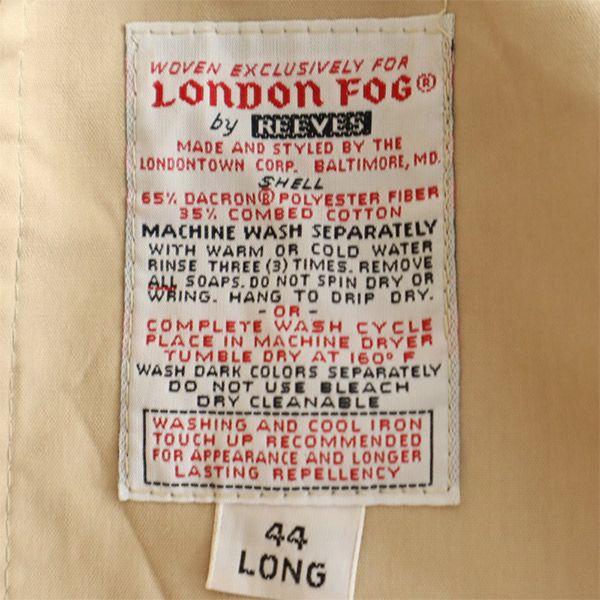 LONDON FOG 80s Vintage Stainless Collar Coat 44 Beige Men's Used