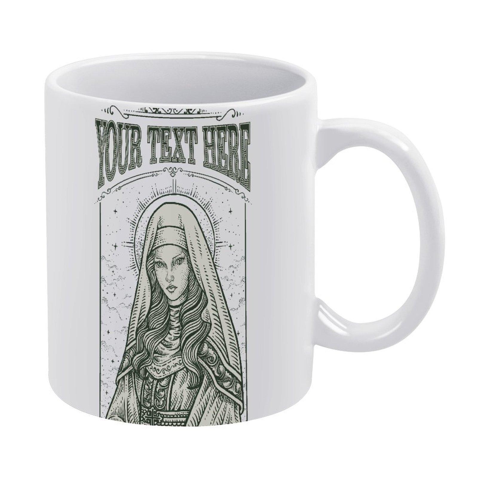 

Белая керамическая кружка 11 унций с гладкой печатной поверхностью, стильным глянцевым видом и термостойкой конструкцией для ежедневных офисных напитков белый