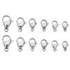 50pcs Stainless Steel Lobster Clasps Hooks for Necklace Bracelet Chains DIY Fashion Jewelry Making Findings Supplies 10mm/12mm