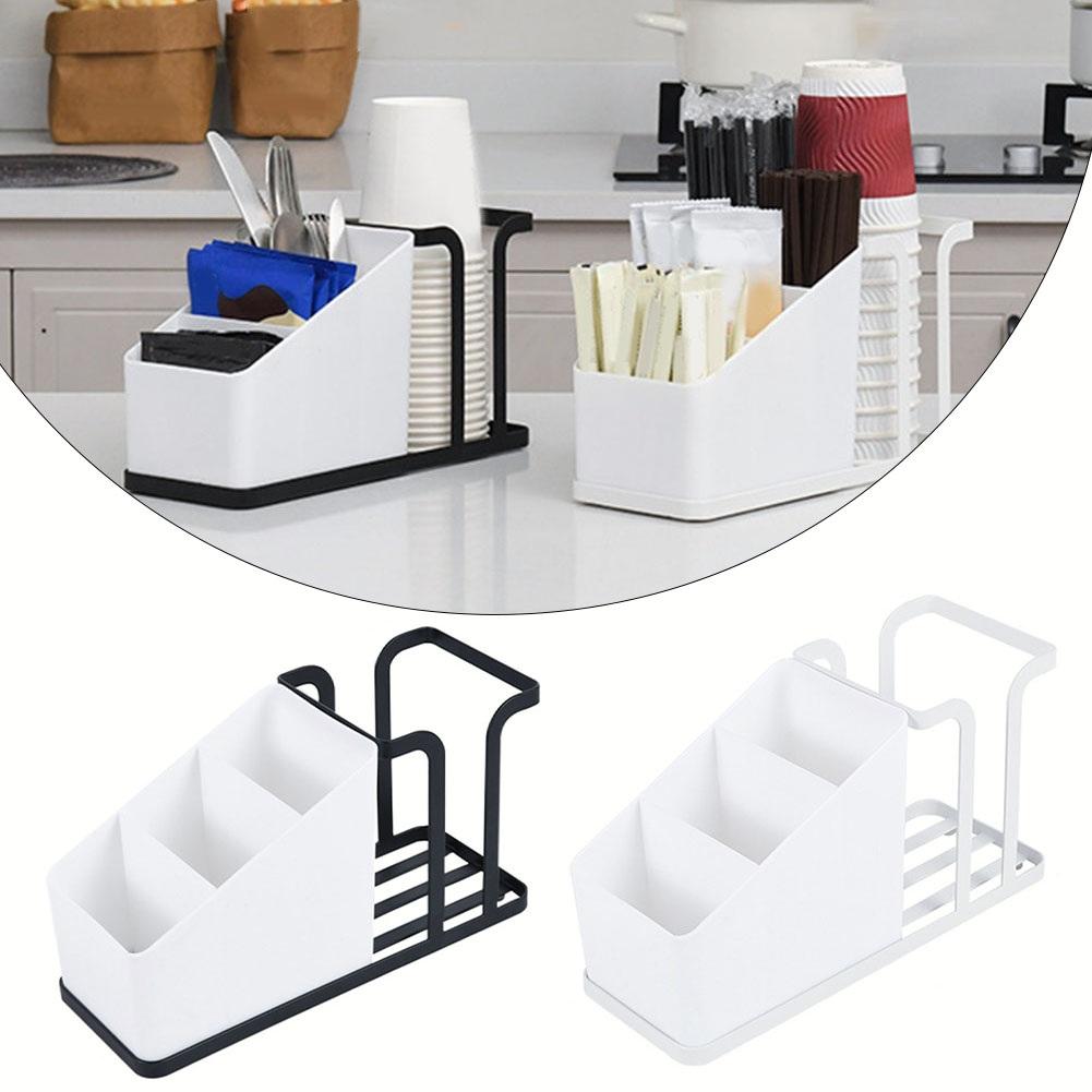 Organizer Cup Holder White/black Household Metal Cup Holder 225*95*140*105mm Carbon Steel Desktop Easy To Clean