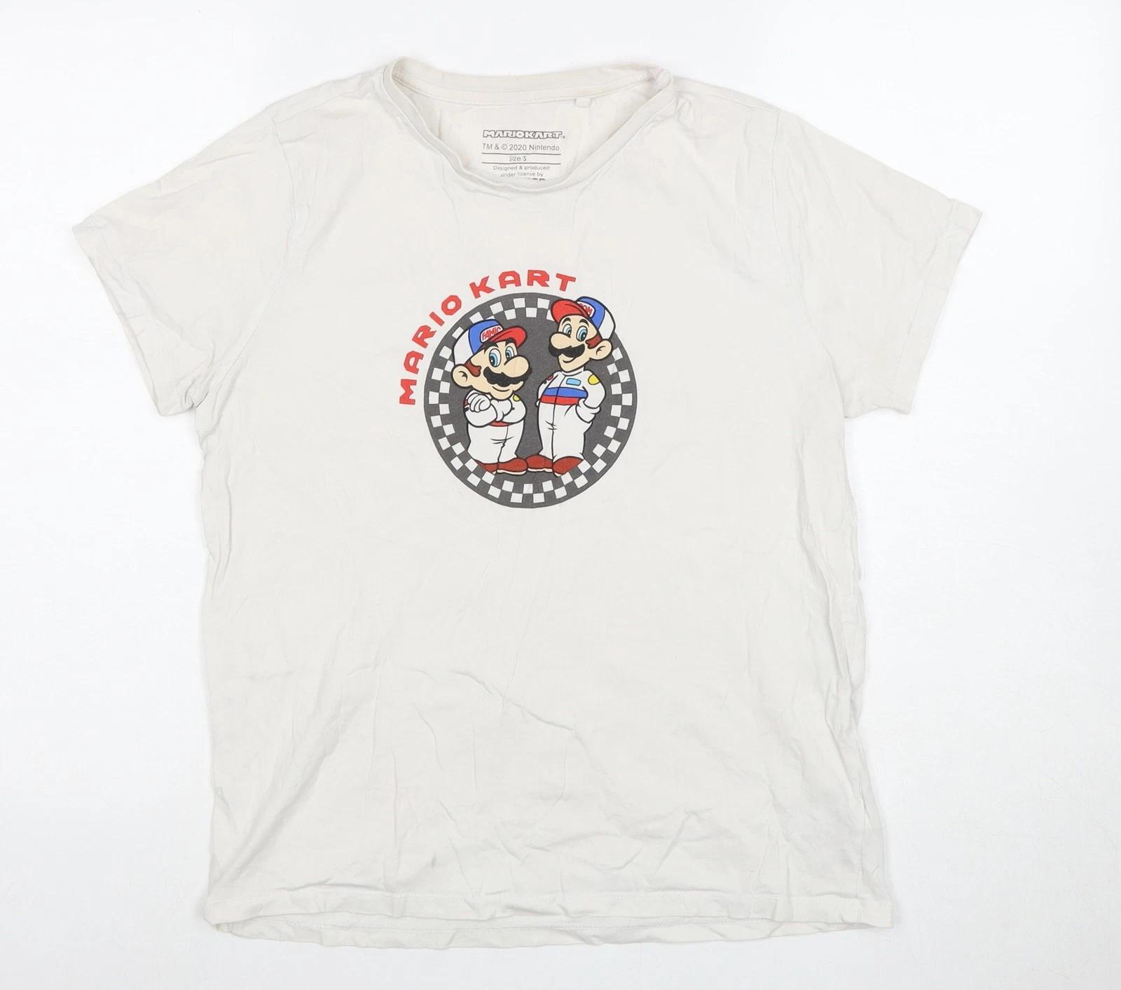 

Difuzed Men’s Mario Kart T-Shirt White S Retro Style 3XL