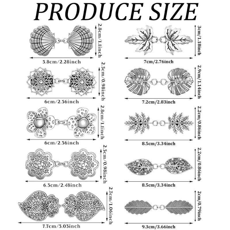 Vintage Sweater Clip Elastic Chain Clip Business Meeting Jewelry Alloy Texture Clothing Jewelry for Fashionable Women