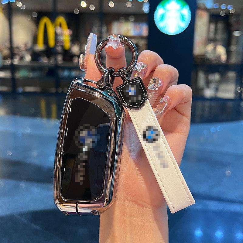 For BMW X1 X3 X4 X5 X6 Series 1 2 3 5 7 G20 G02 G05 G31 G23 F34 F15 F40 IX3 Remote Car Key Cover Keychain Key Case