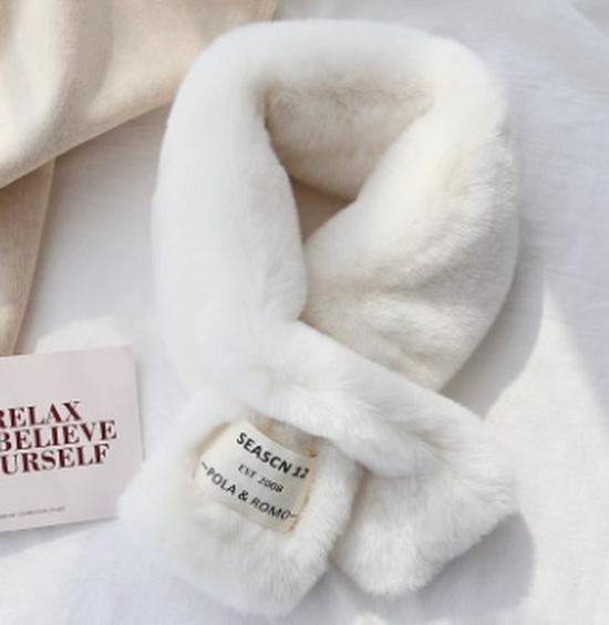 

Универсальный шарф из искусственного меха кролика рекс для женщин – Теплый зимний воротник для шеи