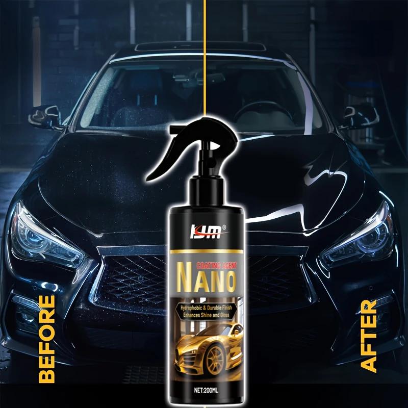 200ml Car Paint and Glass Protection Spray, with Hydrophobic Gloss, Scratch Resistance, Plastic Renovation Effect, Easy Spraying