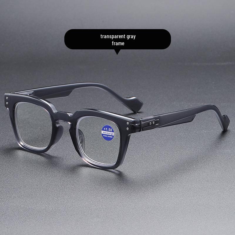 Unisex Japanese Multifocal Photochromic Blue Light Blocking Reading Glasses for Distance and Close-Up, Flat Lens, Senior-Friendly.