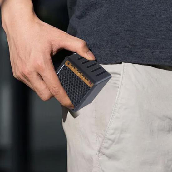 Guitar Picks Holder Retro Amplifier Style Guitar Pick Display Case with 5 Slots Guitar Pick Storage Box Gift for Guitar Players Music Enthusiasts