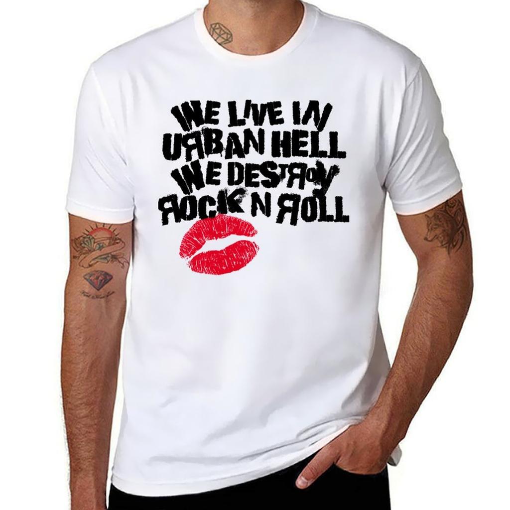 Urban Hell  Black TShirt Simple Trendy Casual TShirt