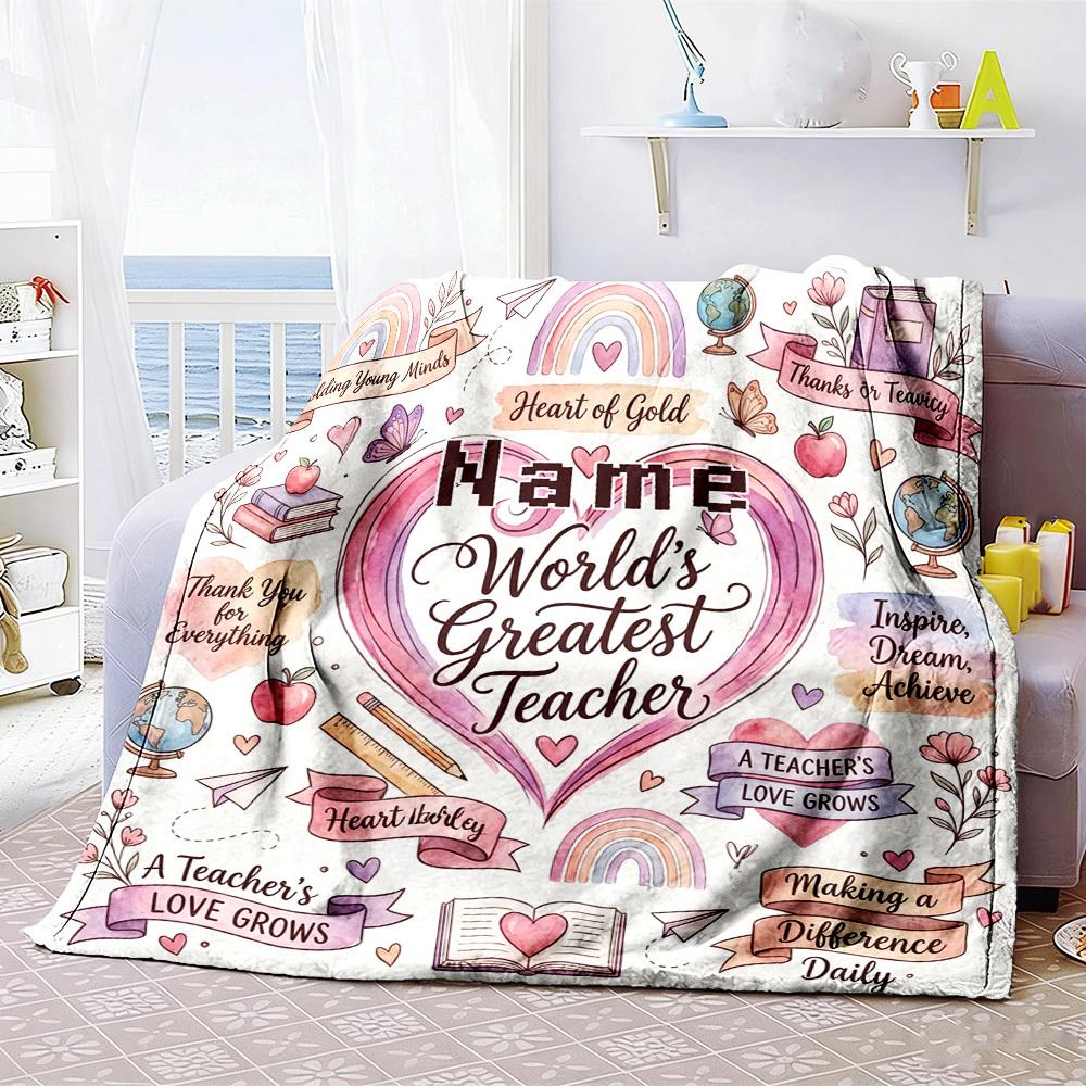 Ballet Dancer Painting Customize Your Name Blankets Comfortable Soft Lightweight Allseason Multipurpose Blanket For Picnics Sofas Offices Beds Living
