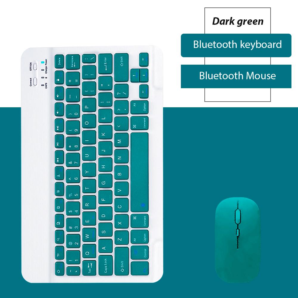 Bluetooth Wireless Keyboard with Mouse Portable Mini Rechargeable Keyboard for iPad Tablet Android iOS Windows Laptop