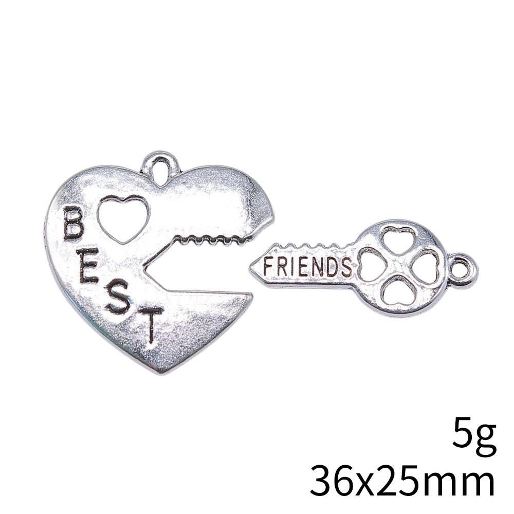 Valentine's Day Charm Phone Love Heart Tags Best Friends Charms Pendant Art Supplies Craft Pendants