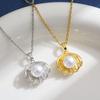Womens' Japanese & Korean Inspired Ocean Element Jewelry: Alloy Pendant with Faux Shell & Starfish
