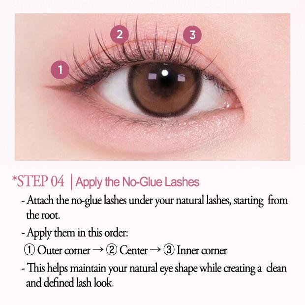 BANILA CO Curly Studio No Glue Eyelash 03 Idol – Self-Adhesive Volume Cluster False Lashes