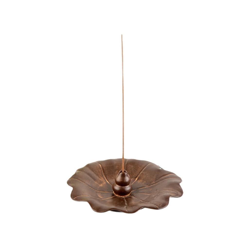 Lotus Leaf Incense Holder: Ash-Free Base for Sandalwood and Agarwood Incense
