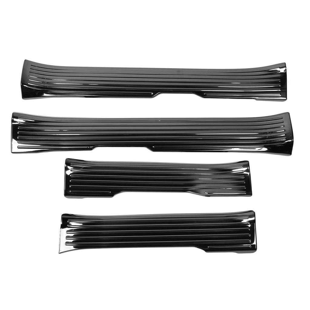 4PCS Door Sill Scuff Plate Guard Protector Trim Stainless Steel Polished Self Adhesive for 2024