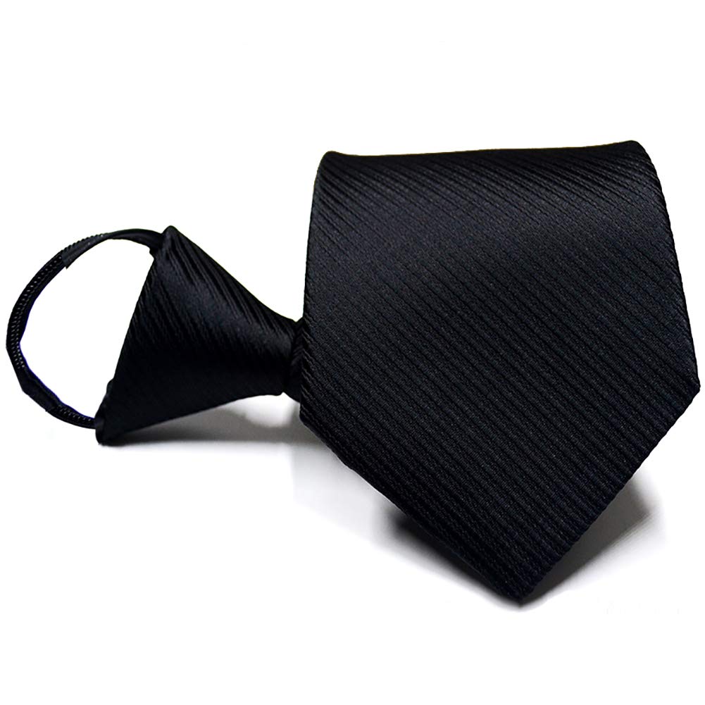 

[ZooooM] Easy No-Tie Tie - Convenient for Businessmen, Work, Dress Shirts, and Formal Occasions - Zipper Closure - Stylish and Fashionable for Men