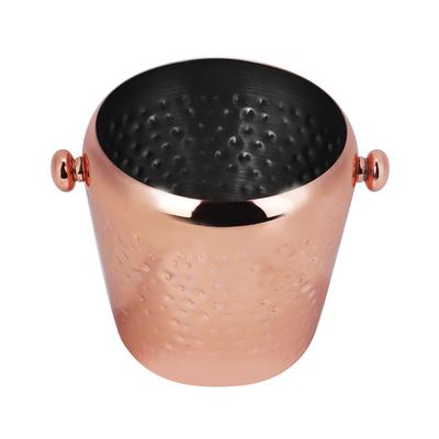 1L Stainless Steel Ice Bucket Ice Cube Container Bar Home Hotel Use (Rose Gold)