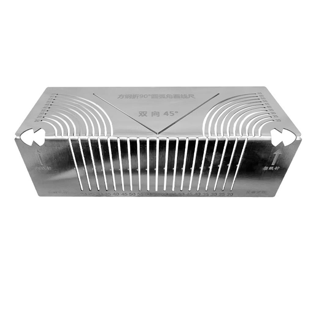 20-100MM Precise-Flex Angle Arc Marking Tool Square-Pipe Efficient Metal Pipe Saddle Cutting Guide Pipefitter Measuring Tool