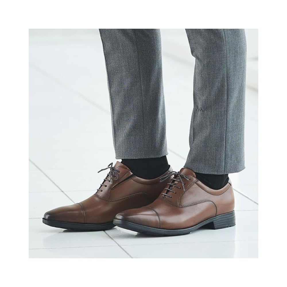 Texcy Luxe Business Shoes, Genuine Leather Sneakers, TU-7010, Men's, Brown, Size 27.5 cm, 3E